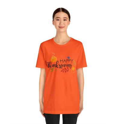 Happy Thanksgiving Jersey Short Sleeve Tee