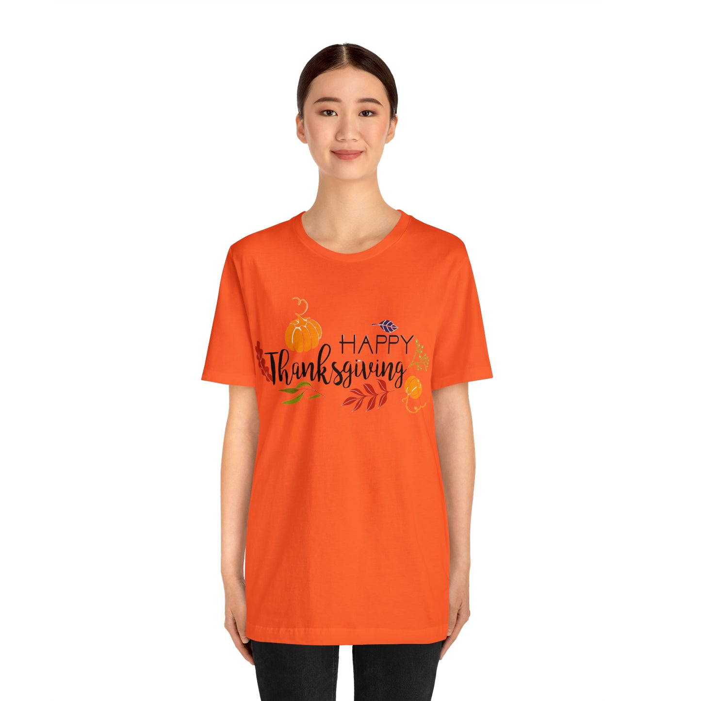 Happy Thanksgiving Jersey Short Sleeve Tee
