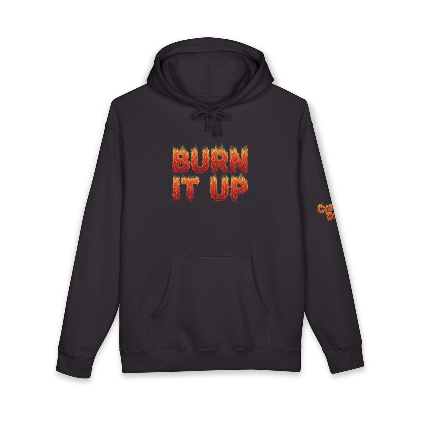 Burn It Up Hoodie — Fiery Skull Motorcycle Graphic Sweatshirt