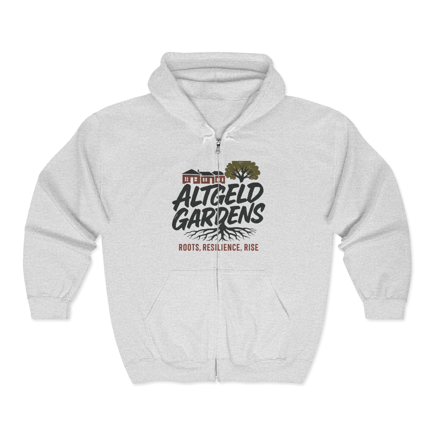 Hoodie - Altgeld Gardens Dirty 130 Urban Vibes Zip Hooded Sweatshirt