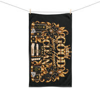 Good Things Happen in a Clean Space Hand Towel — Luxury Gold Cleaning Quote