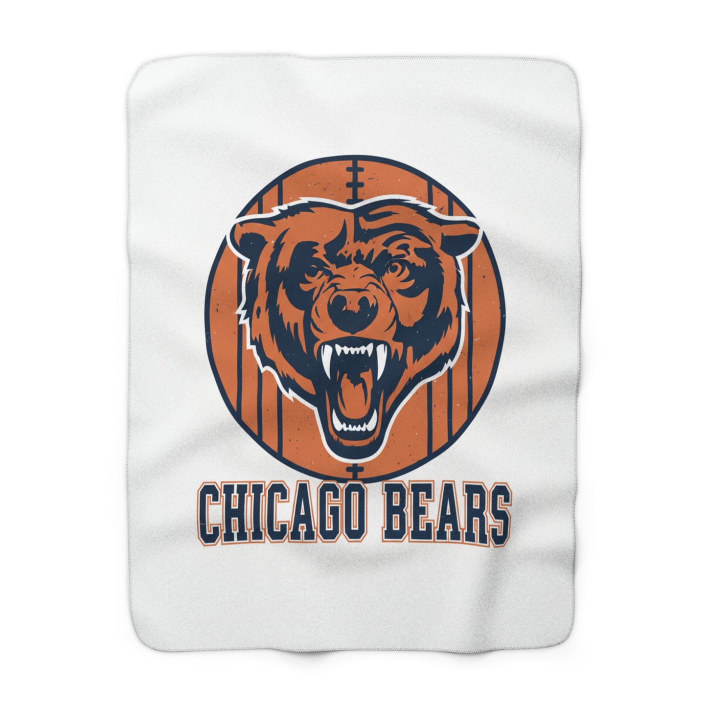 Chicago Bears Sherpa Fleece Blanket — Cozy NFL Throw with Bear Logo