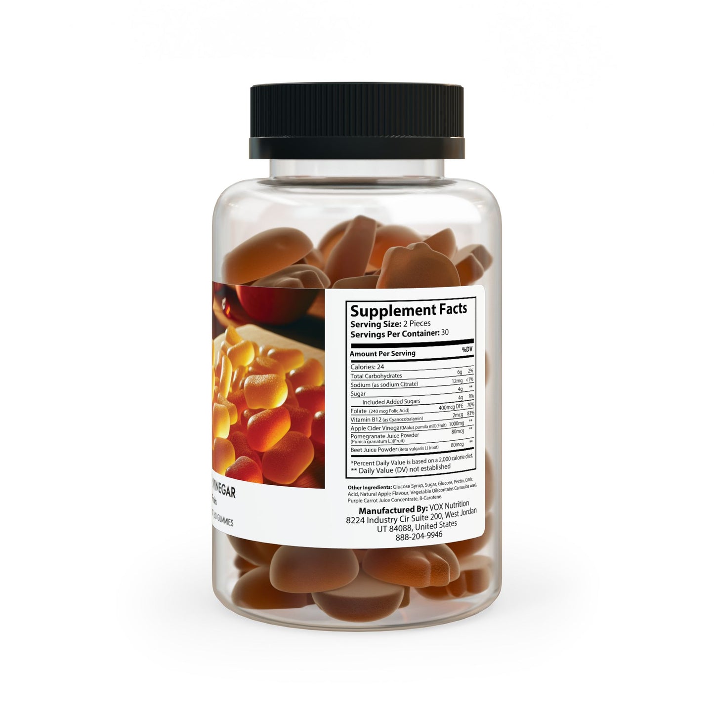 Apple Cider Vinegar Gummies (60 Gummies)