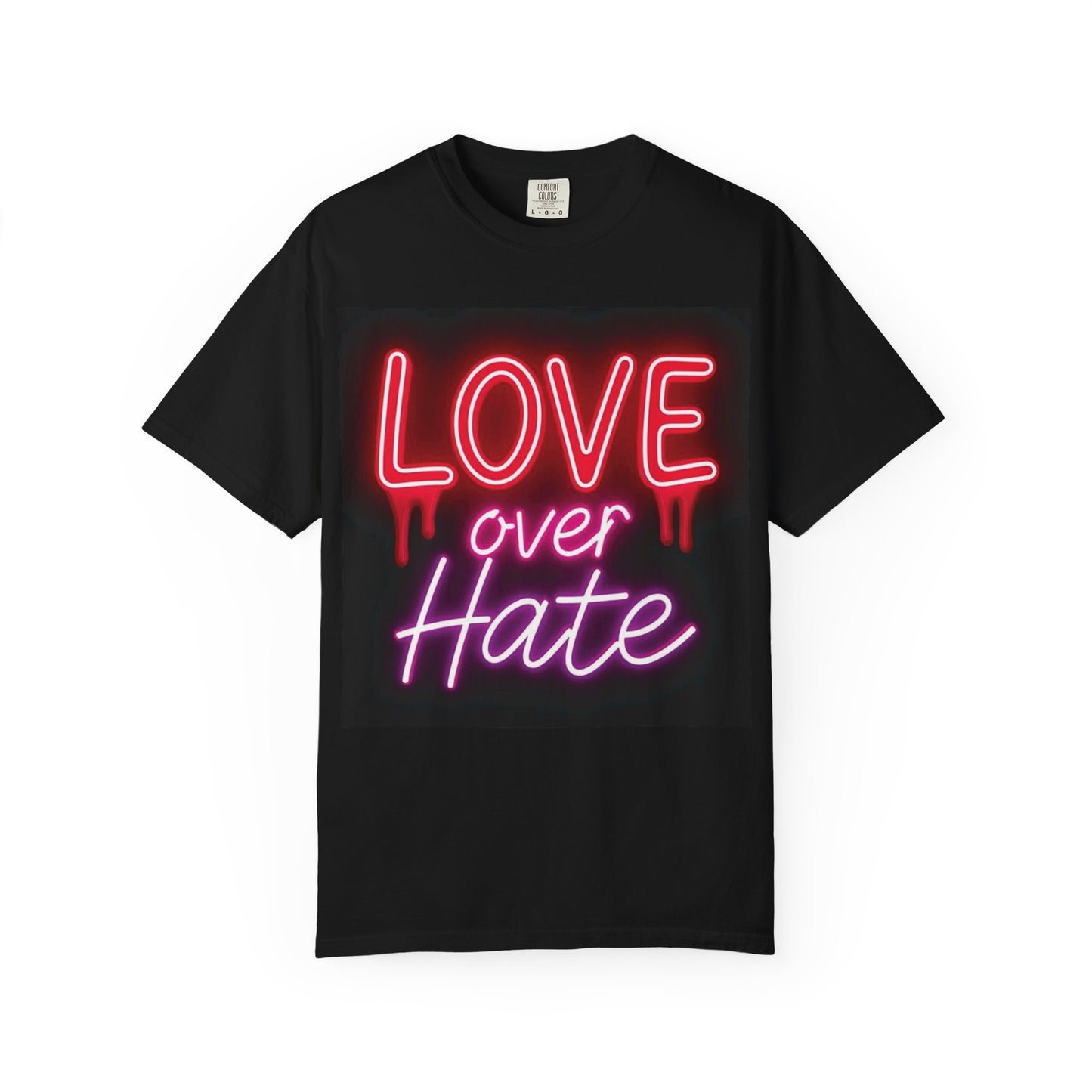 Garment-Dyed T-shirt Love over Hate
