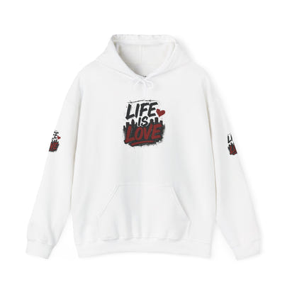 Life Is Love Hoodie — Inspirational Graphic Sweatshirt