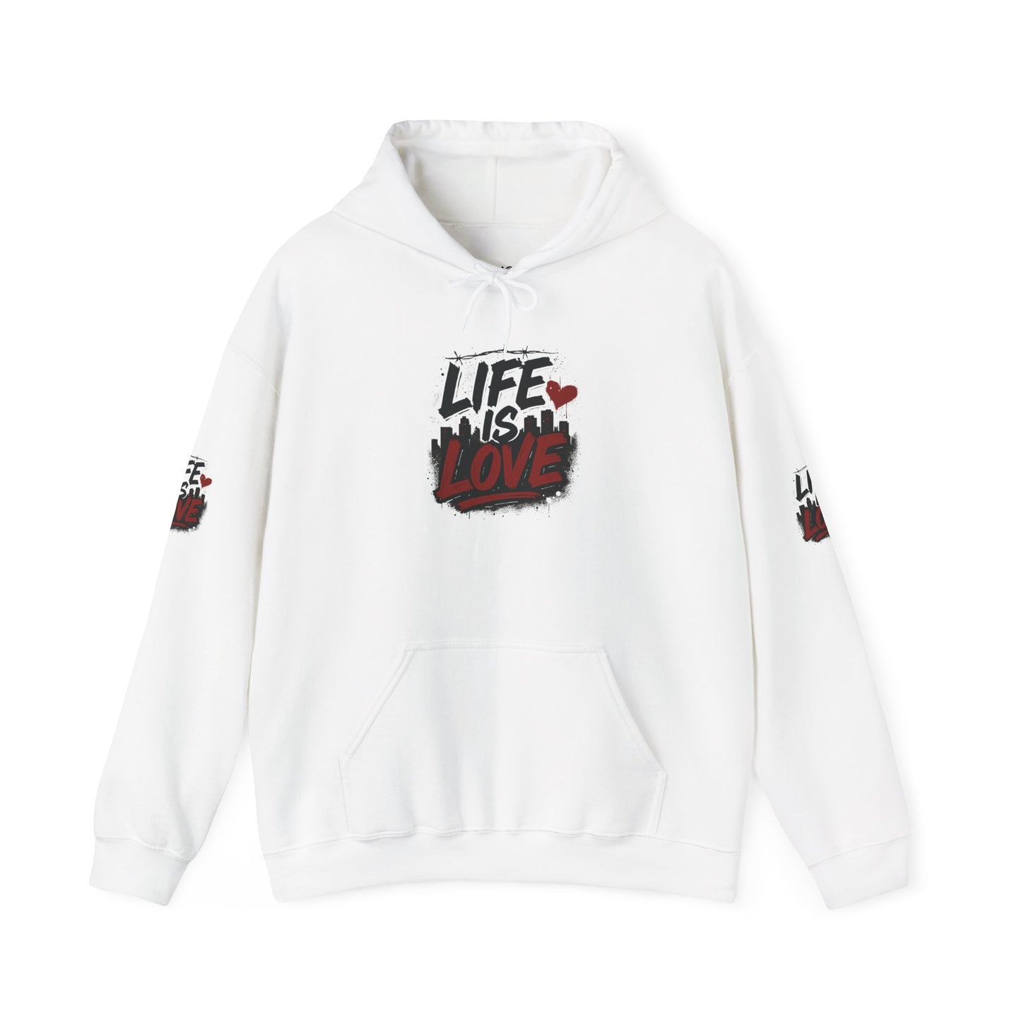 Life Is Love Hoodie — Inspirational Graphic Sweatshirt