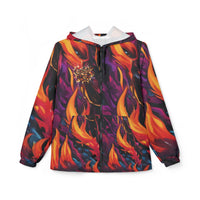 Windbreaker Jacket Custom Drip Inferno Skull