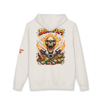 Burn It Up Hoodie — Fiery Skull Motorcycle Graphic Sweatshirt