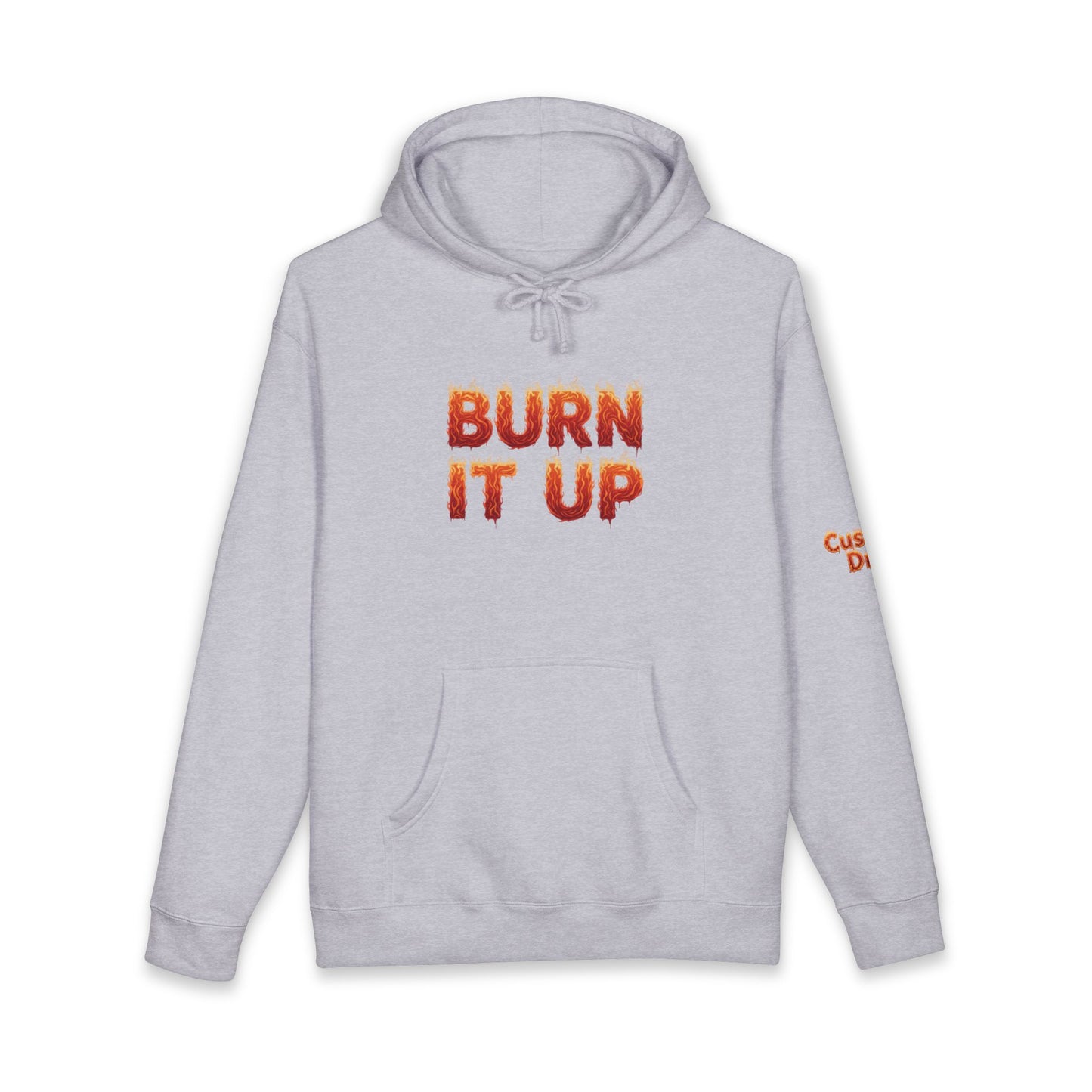 Burn It Up Hoodie — Fiery Skull Motorcycle Graphic Sweatshirt