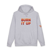 Burn It Up Hoodie — Fiery Skull Motorcycle Graphic Sweatshirt