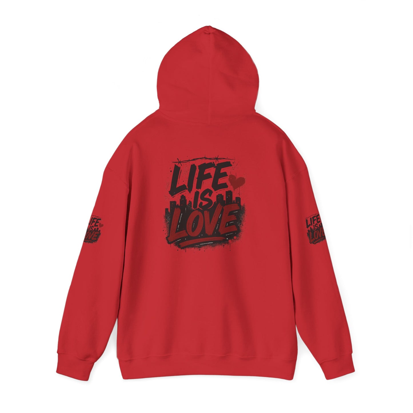 Life Is Love Hoodie — Inspirational Graphic Sweatshirt