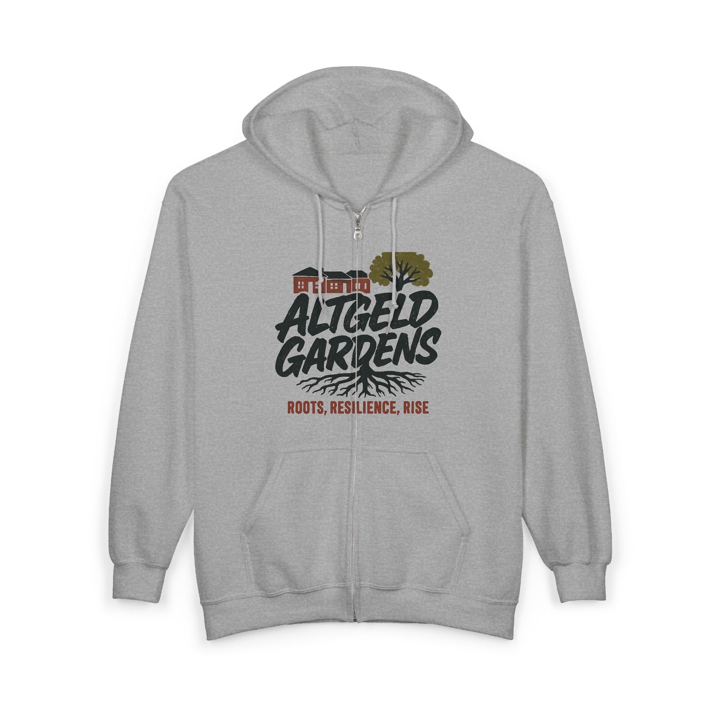 Hoodie - Altgeld Gardens Dirty 130 Urban Vibes Zip Hooded Sweatshirt