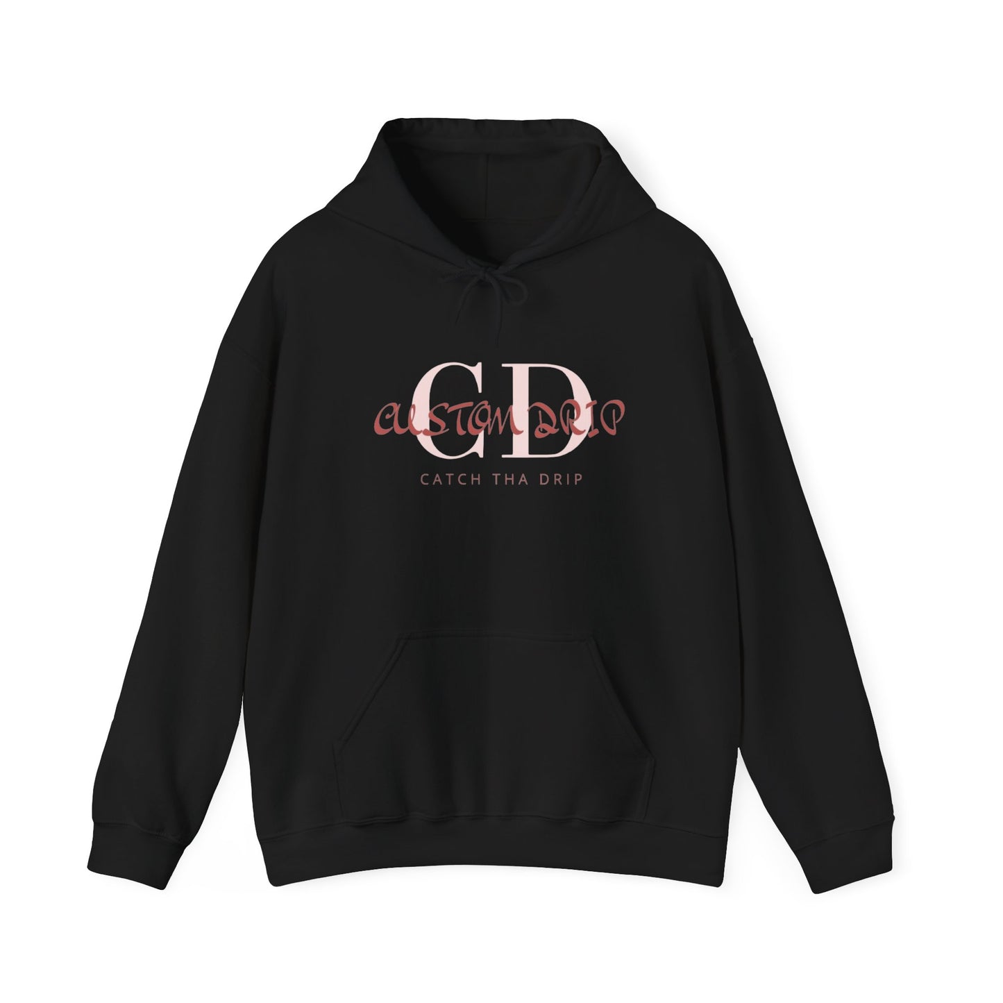 Hooded Sweatshirt with Custom Drip Design