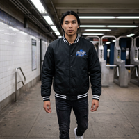 Pressure Made Me Varsity Bomber Jacket