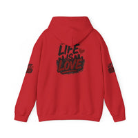 Life Is Love Hoodie — Inspirational Graphic Sweatshirt
