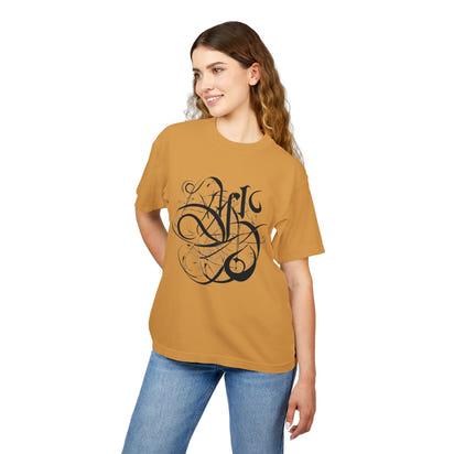 Ark Design with Custom Drip Logo on Back - Unisex Urban Heavy Tee