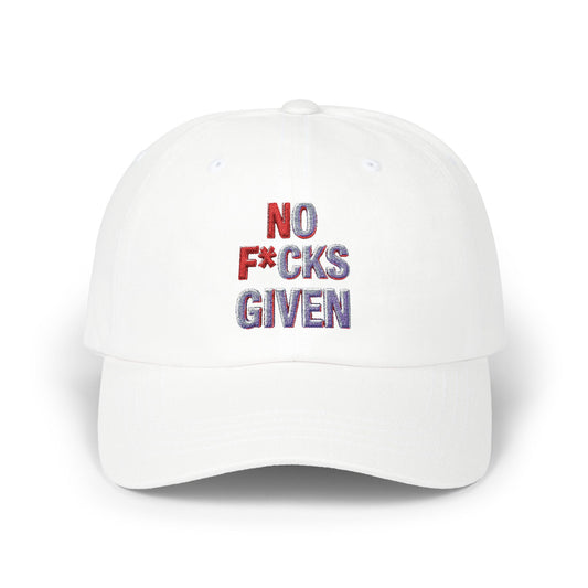 Cap - No F*cks Given - Edgy Dad Hat for the Bold and Fearless