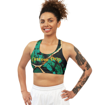 Custom Drip Seamless Sports Bra