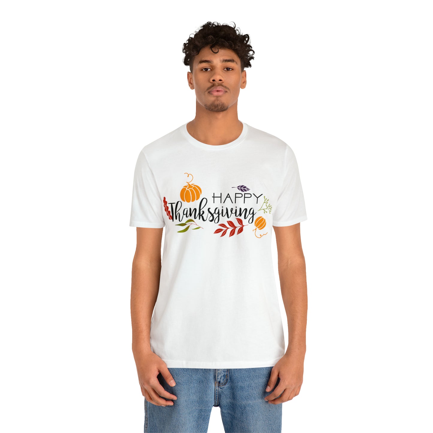 Happy Thanksgiving Jersey Short Sleeve Tee