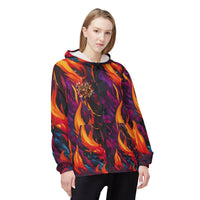 Windbreaker Jacket Custom Drip Inferno Skull