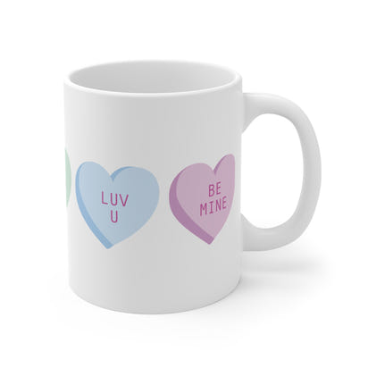 Mug Hearts Love Be Mine 11oz