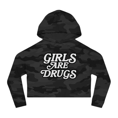 Girls Are Drugs Cropped Hoodie