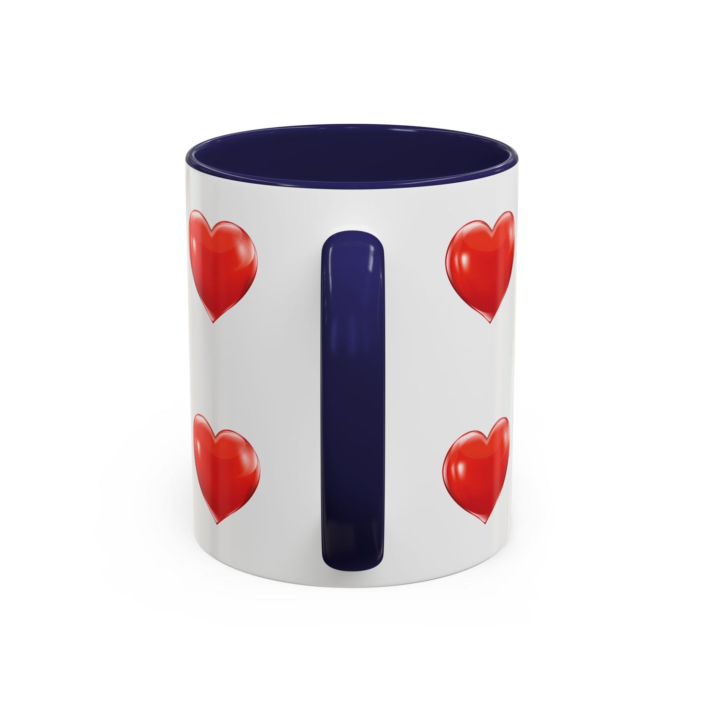 Valentine "Be Mine" Accent Coffee Mug — Heart & Kisses (11/15 oz)