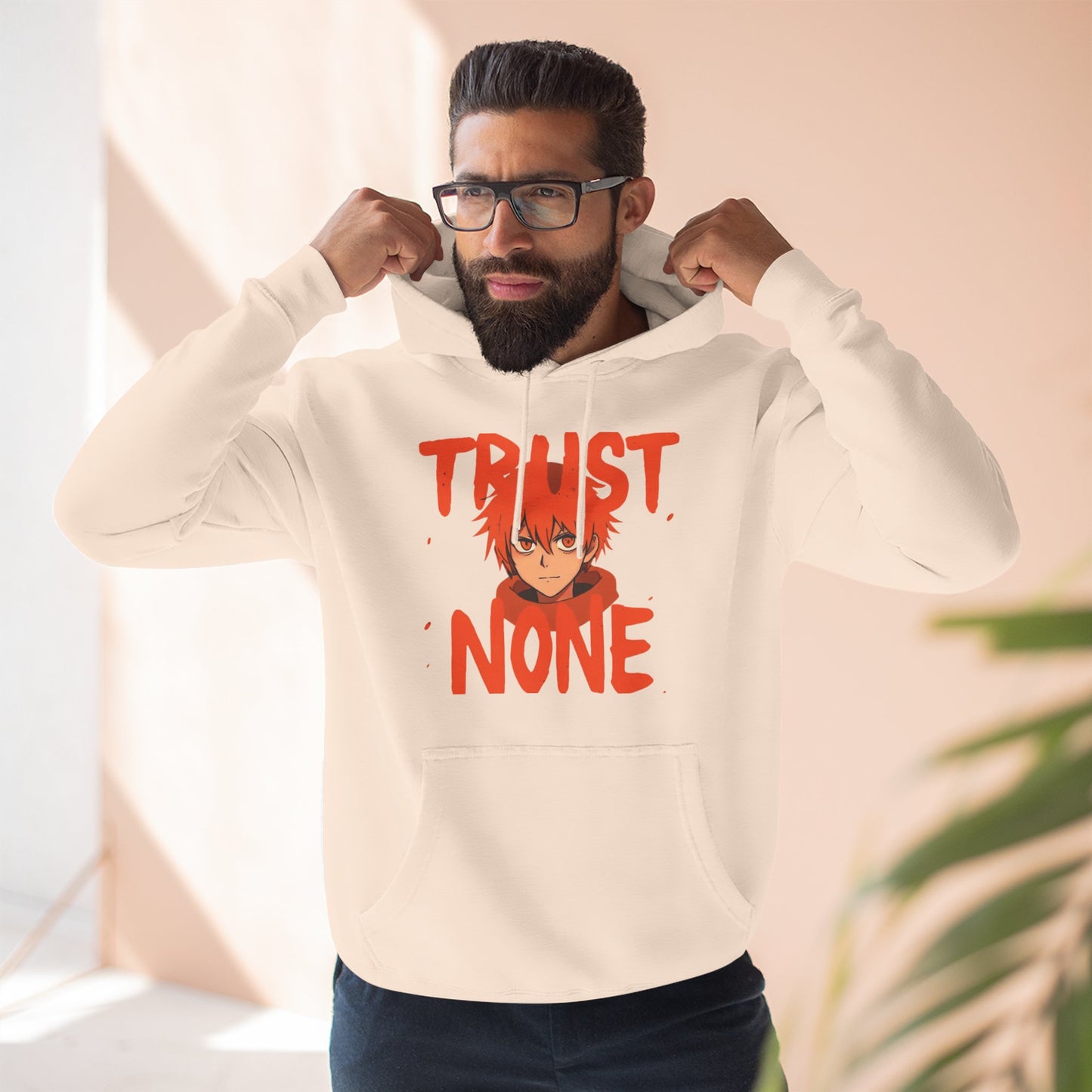 Fleece Hoodie Trust None Design