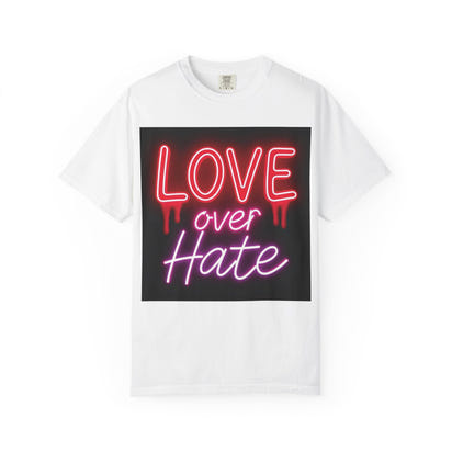 Garment-Dyed T-shirt Love over Hate