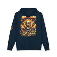 Burn It Up Hoodie — Fiery Skull Motorcycle Graphic Sweatshirt