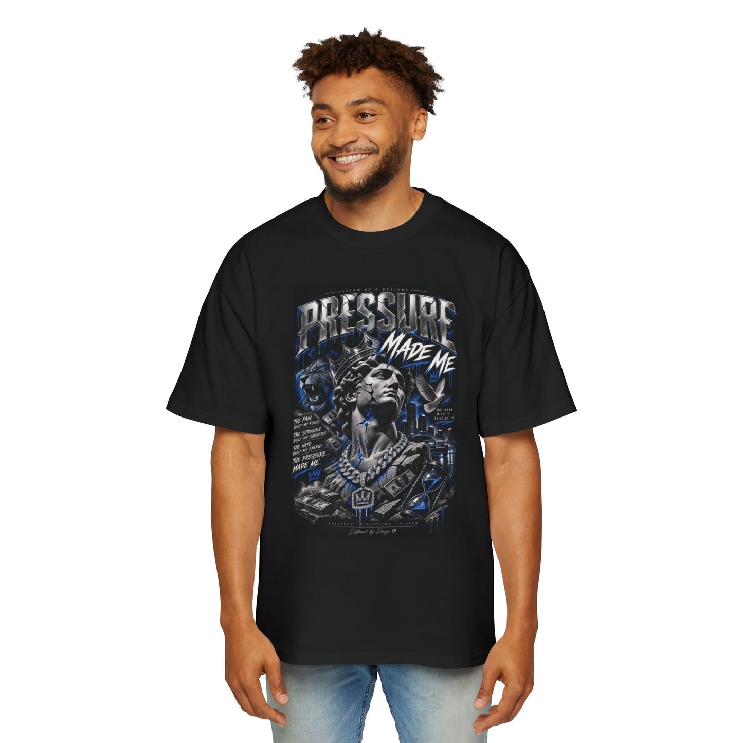 Pressure Made Me Tee — Graphic Men's Oversized Streetwear Shirt