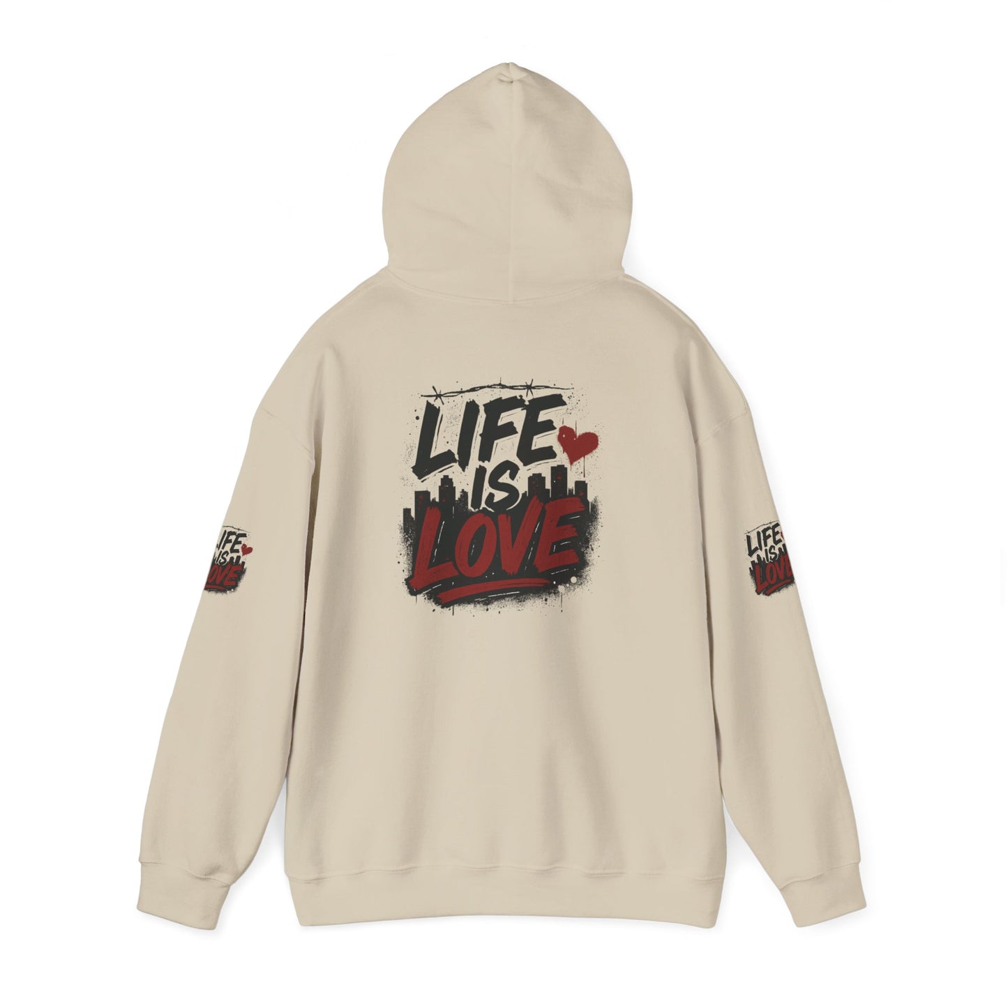 Life Is Love Hoodie — Inspirational Graphic Sweatshirt
