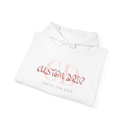 Hooded Sweatshirt with Custom Drip Design