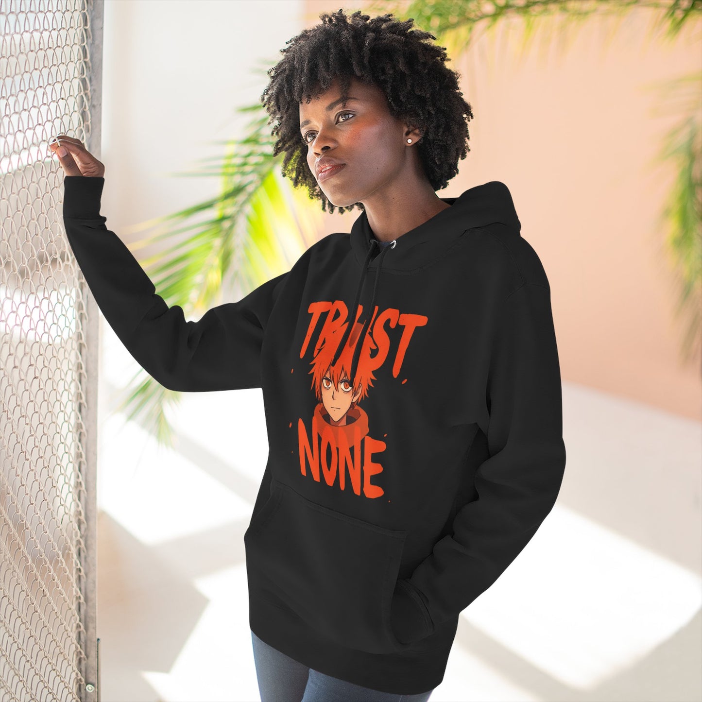 Fleece Hoodie Trust None Design
