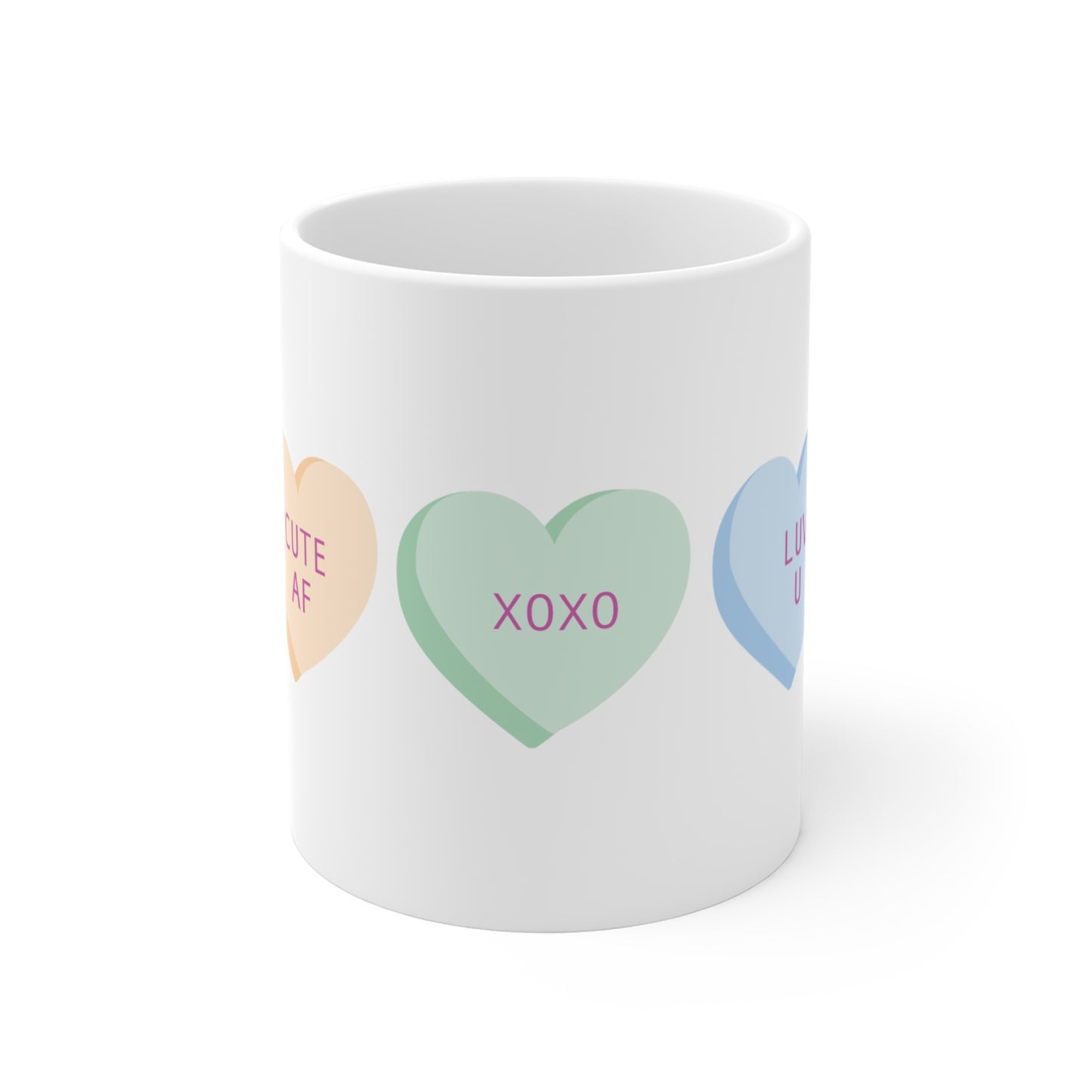 Mug Hearts Love Be Mine 11oz