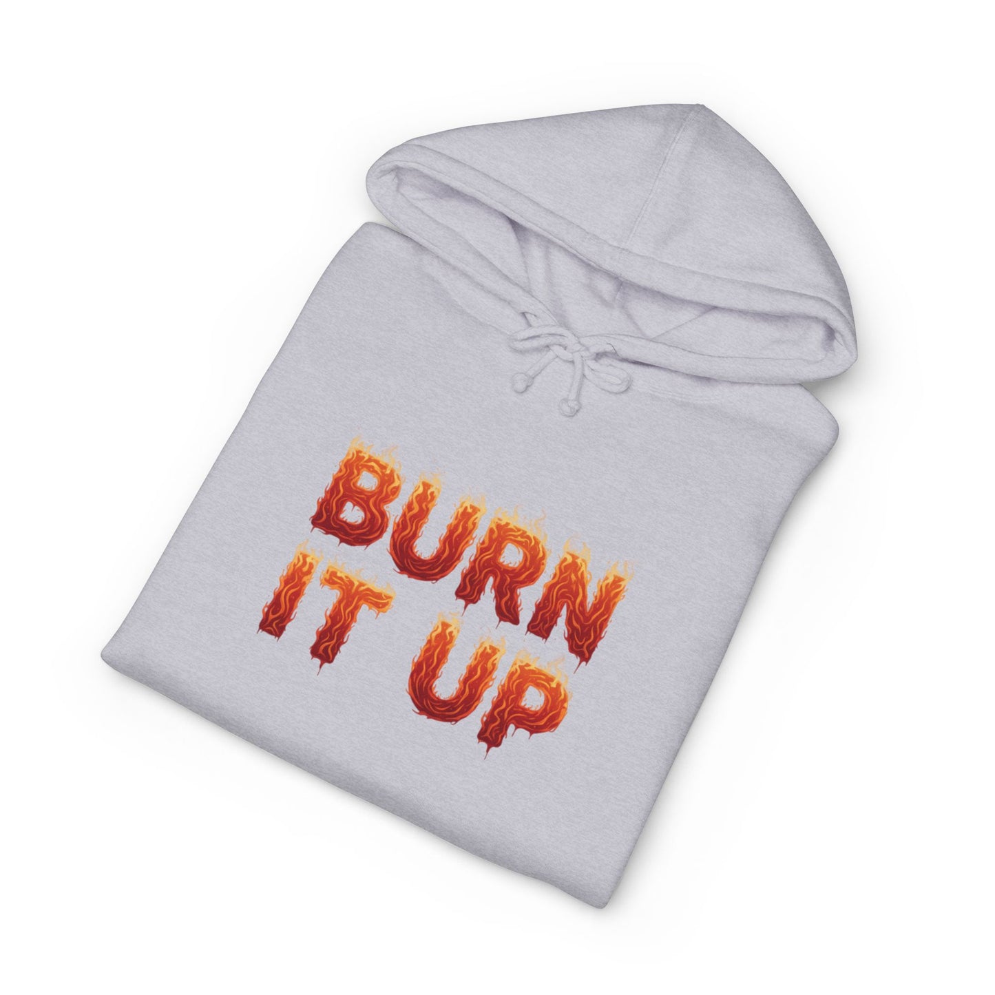 Burn It Up Hoodie — Fiery Skull Motorcycle Graphic Sweatshirt