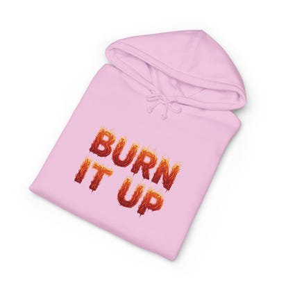 Burn It Up Hoodie — Fiery Skull Motorcycle Graphic Sweatshirt