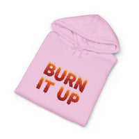 Burn It Up Hoodie — Fiery Skull Motorcycle Graphic Sweatshirt