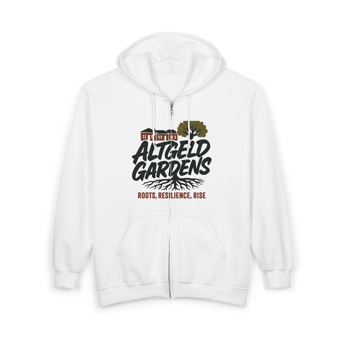 Hoodie - Altgeld Gardens Dirty 130 Urban Vibes Zip Hooded Sweatshirt