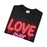 Garment-Dyed T-shirt Love over Hate