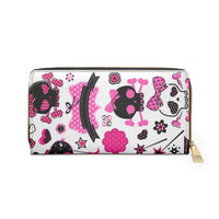 Sassy Skull Zipper Wallet