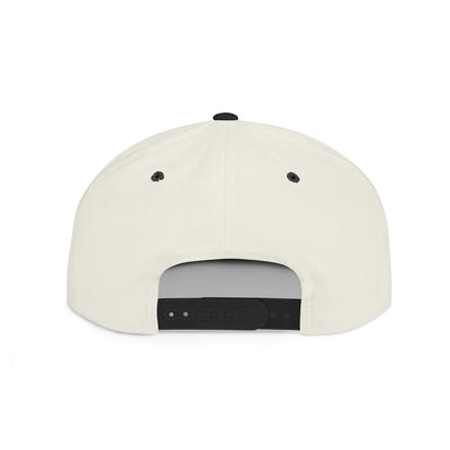 Snapback Hat - 'Blissful Pressure' Blue Graffiti Flat Bill Cap