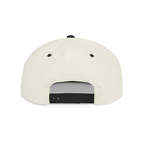 Snapback Hat - 'Blissful Pressure' Blue Graffiti Flat Bill Cap