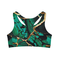 Custom Drip Seamless Sports Bra