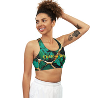 Custom Drip Seamless Sports Bra
