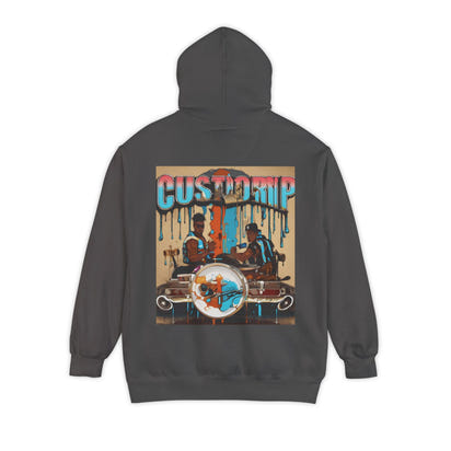 Hoodie Custom Drip Design Garment-Dyed