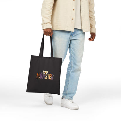 Monster Pattern Tote Bag — Cute Halloween Cotton Canvas Tote