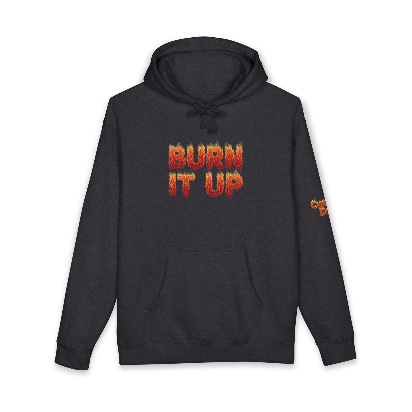 Burn It Up Hoodie — Fiery Skull Motorcycle Graphic Sweatshirt