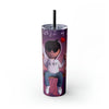 Junior H Sad Boys Skinny Tumbler with Straw, 20oz