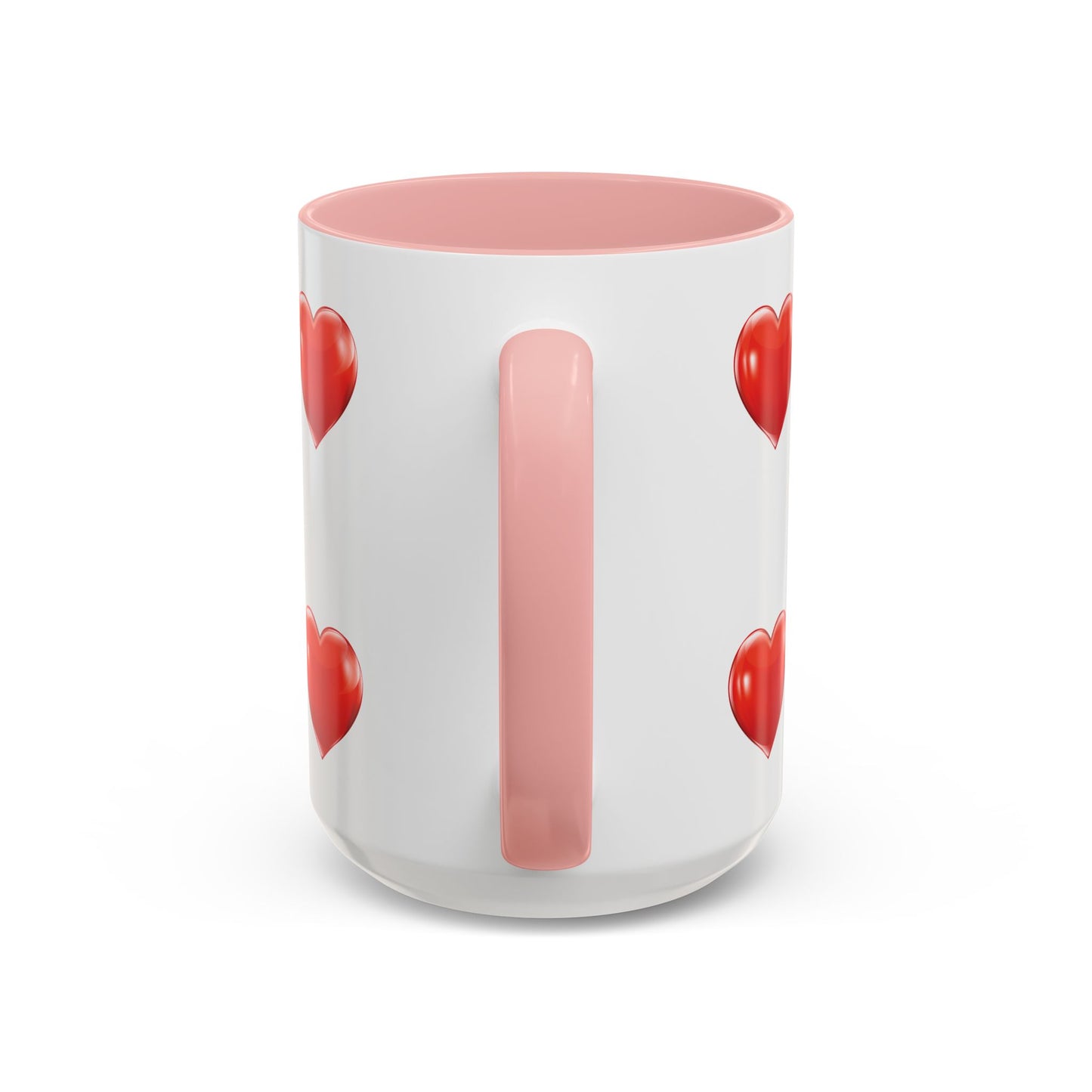 Valentine "Be Mine" Accent Coffee Mug — Heart & Kisses (11/15 oz)